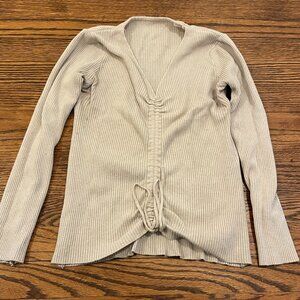Scrunched Middle Long Sleeve Shirt